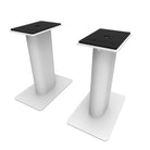 Kanto SP9 9 Inch Universal Desktop Speaker Stand - White - Front Angled View