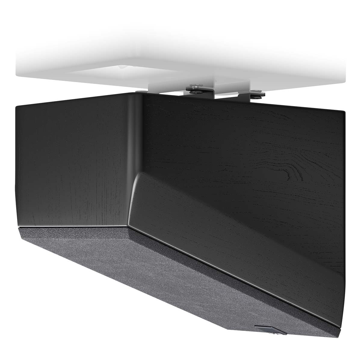 SVS Ultra Elevation Surround Speaker - single black oak with grille - mounted ceiling view