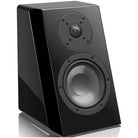 SVS Ultra Elevation Surround Speaker - single piano black without grille - angled front view