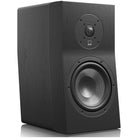 SVS Ultra Evolution Bookshelf Speaker - single black oak without grille - angled front view