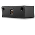 SVS Ultra Evolution Center Channel Loudspeaker - single black oak with grille - angled rear view