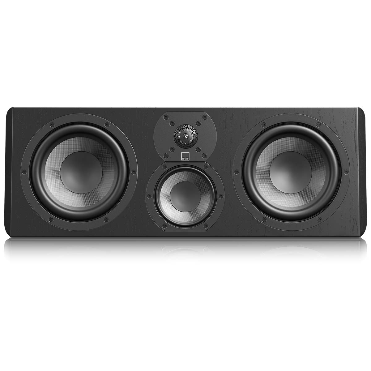 SVS Ultra Evolution Center Channel Loudspeaker - single black oak without grille - front view