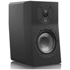 SVS Ultra Evolution Nano Bookshelf Speaker - single black oak without grille - angled front view