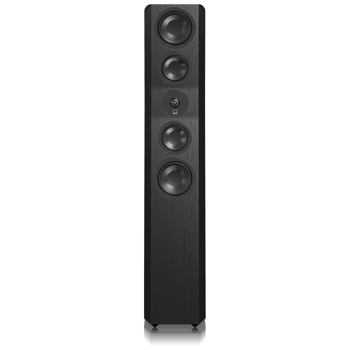 SVS Ultra Evolution Tower Floorstanding Loudspeaker - single black oak without grille - front view