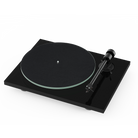 Pro-Ject T1 Phono BT Turntable, Gloss Black, front angle with felt mat