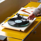 Pro-Ject T2 Super Phono Turntable - Satin White - angled lifestyle image