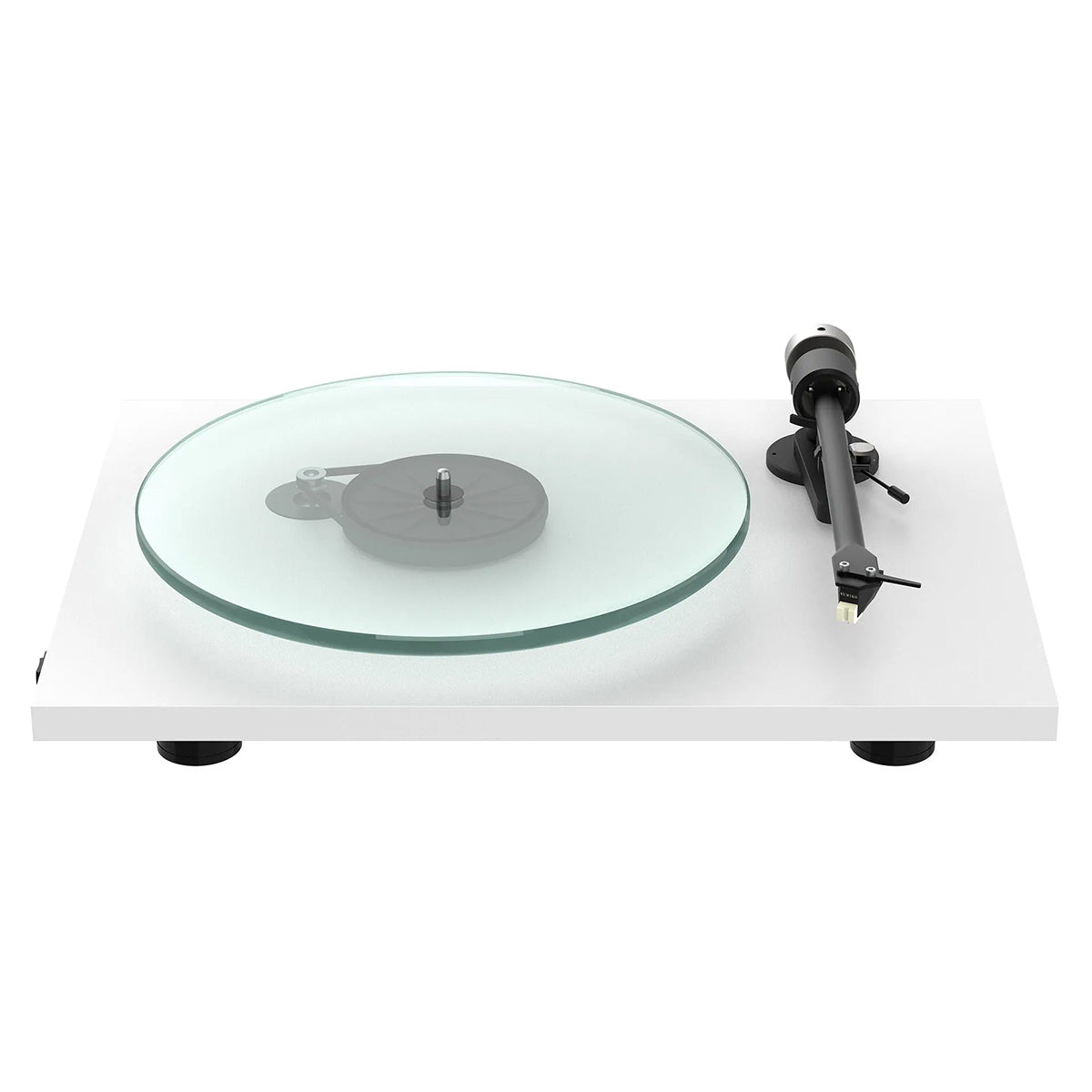 Pro-Ject T2 W Wi-Fi Streaming Hi-Fi Turntable - satin white - front view