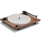 U-Turn Orbit Theory Turntable - Rift Walnut angled front left view