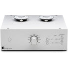 Pro-Ject Tube Box DS3 B - front view in silver 