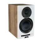 ELAC Uni-Fi Reference UBR62 3-Way Bookshelf Speaker - White front angle w/o grill