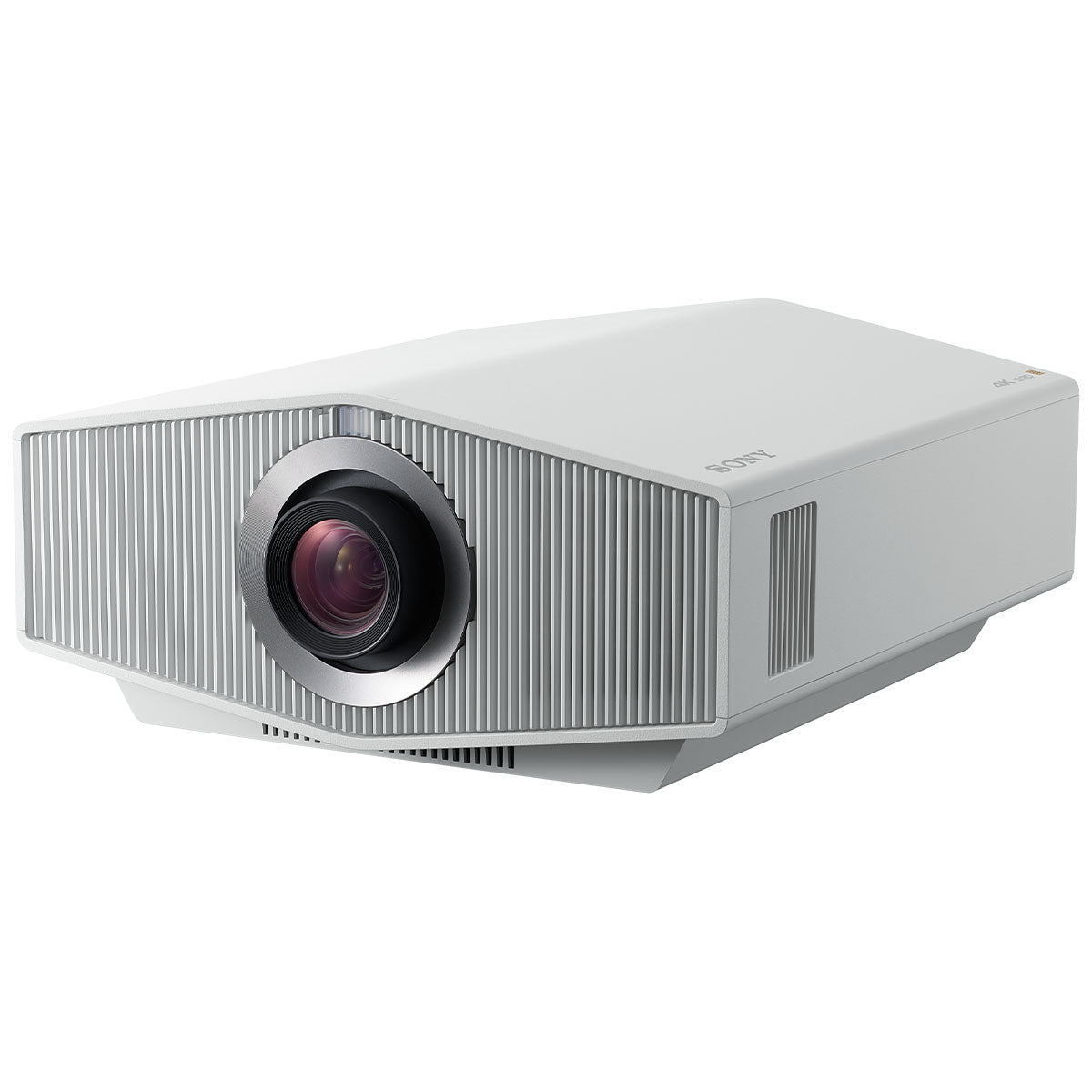 Sony BRAVIA Projector 8 - 4K HDR Laser Home Theater Projector white angled front right view