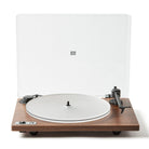 U-Turn Orbit 2 Plus Turntable - Dustcover Open - Walnut