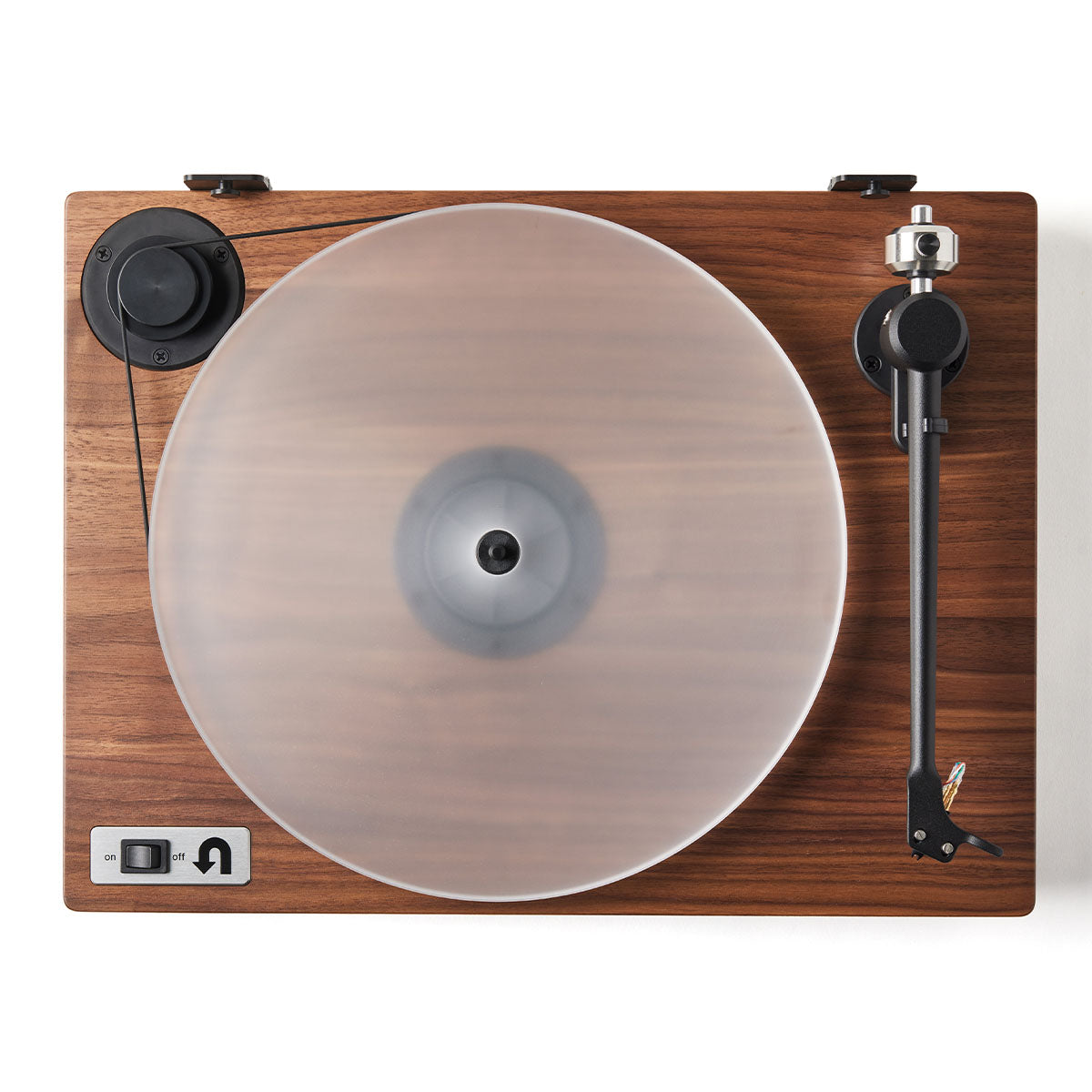 U-Turn Orbit 2 Plus Turntable - top - walnut