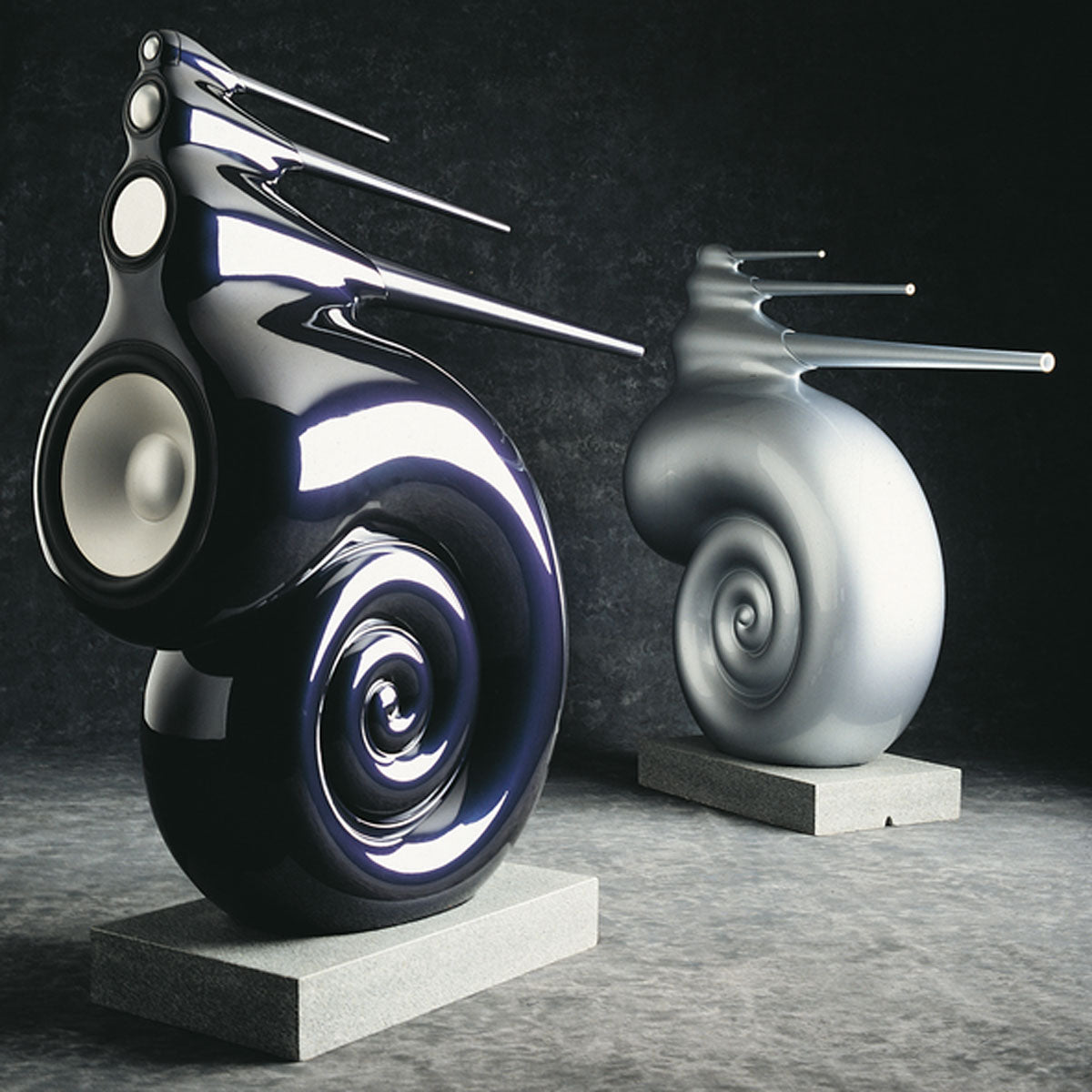 Bowers & Wilkins Nautilus Ultimate Loudspeaker - Pair - Midnight Blue and Silver