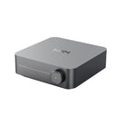 WiiM Amp Multiroom Streaming Amplifier - space grey - angled front view