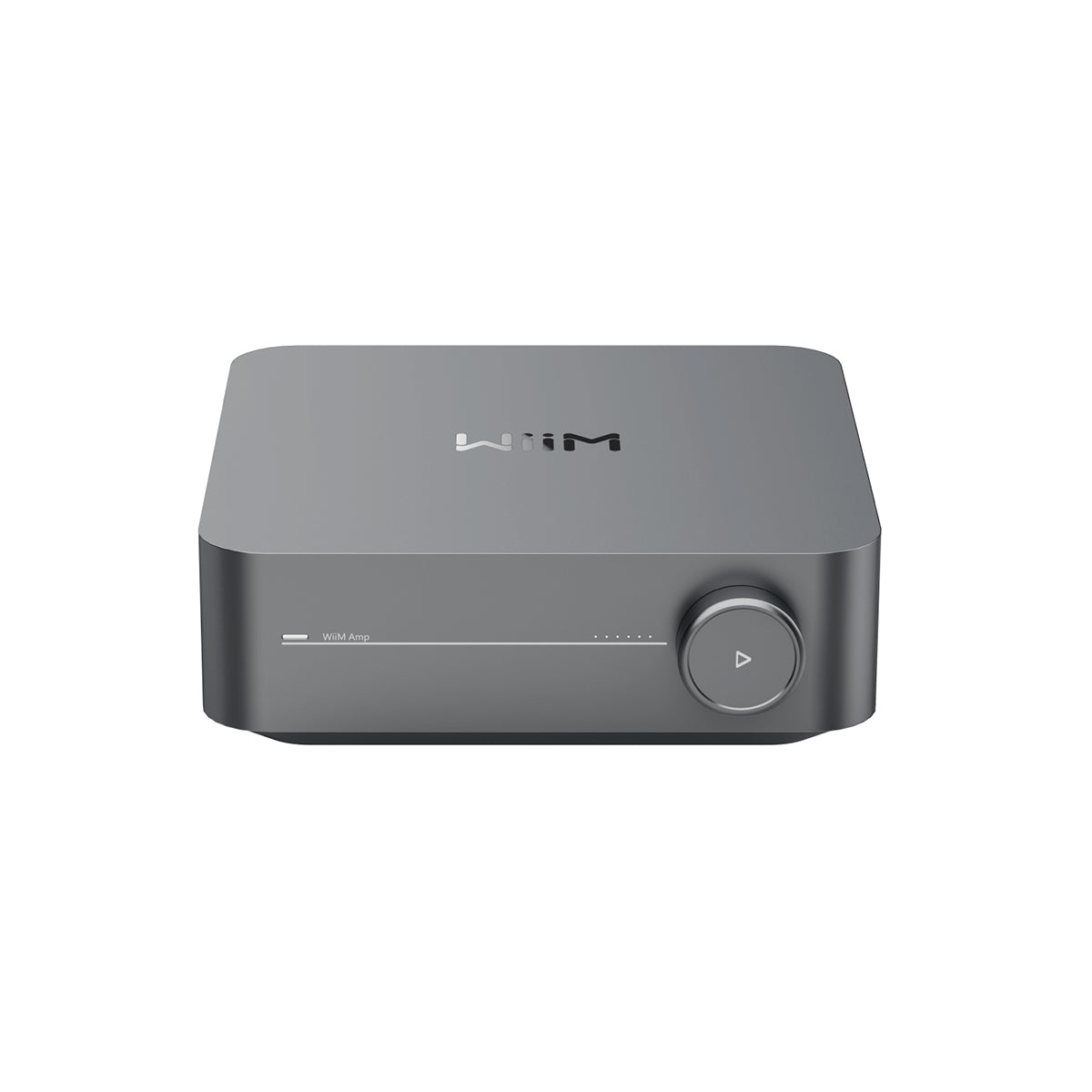 WiiM Amp Multiroom Streaming Amplifier - space grey - front view