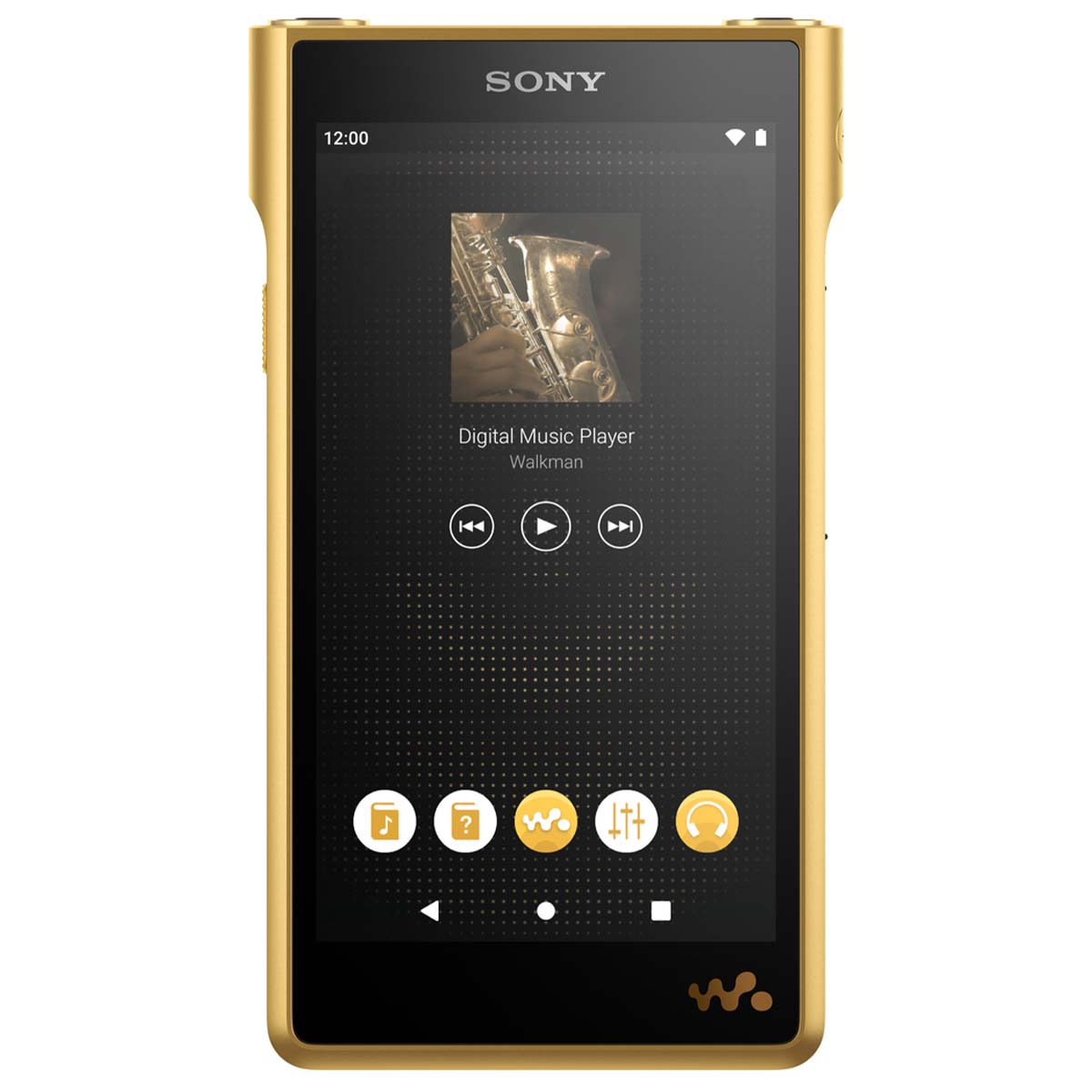 Sony Walkman WM1ZM2 - Signature Series Digital Player - Android 11 - front view showing play/pause