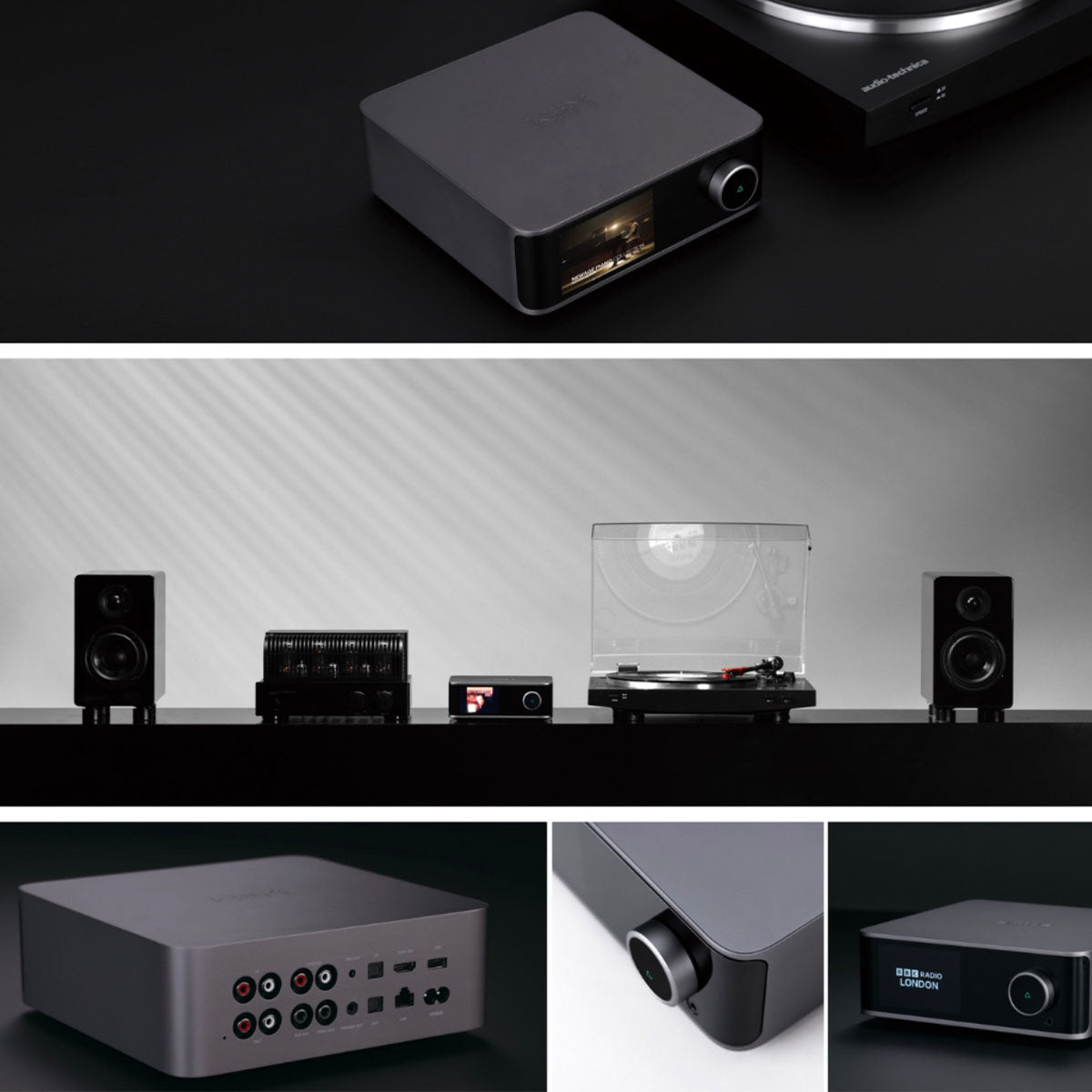 WiiM Ultra Digital Music Hub - multiple lifestyle and studio images