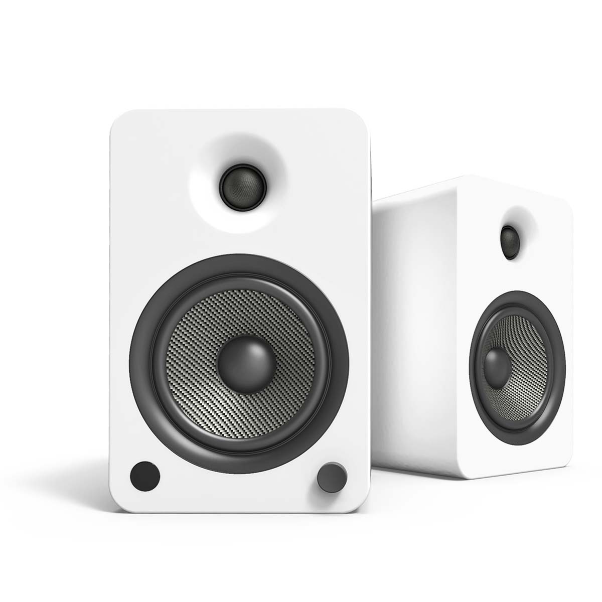 Kanto YU6 Powered Bookshelf Speakers - Matte White