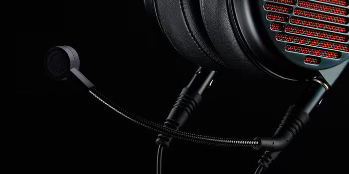 Audeze LCD-GX Headphone Microphone close up